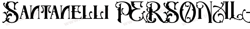 Santanelli PERSONAL字体转换